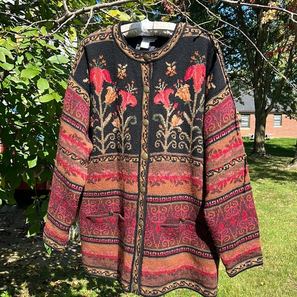 Coldwater Creek Jackets & Blazers - Coldwater Creek IceLanding design Knit Lining Jacket 100% Shetland Wool